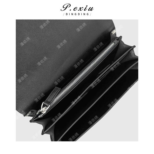 03-2潘依绣丁丁宠粉头层牛皮植鞣经典可斜挎链条包信封包 ZC2506 商品图3