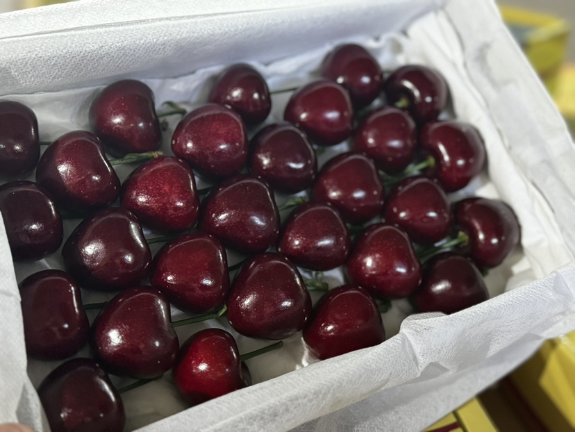 请输入🍒一年一季樱桃甜，终于等到你！颗颗饱满脆甜，咬开果汁炸裂💦