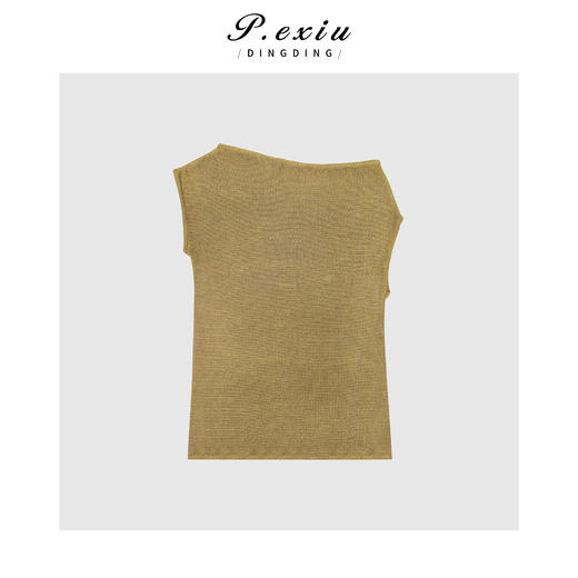 03-2潘依绣丁丁宠粉时髦洋气不规则无袖圆领背心Q3015 商品图0