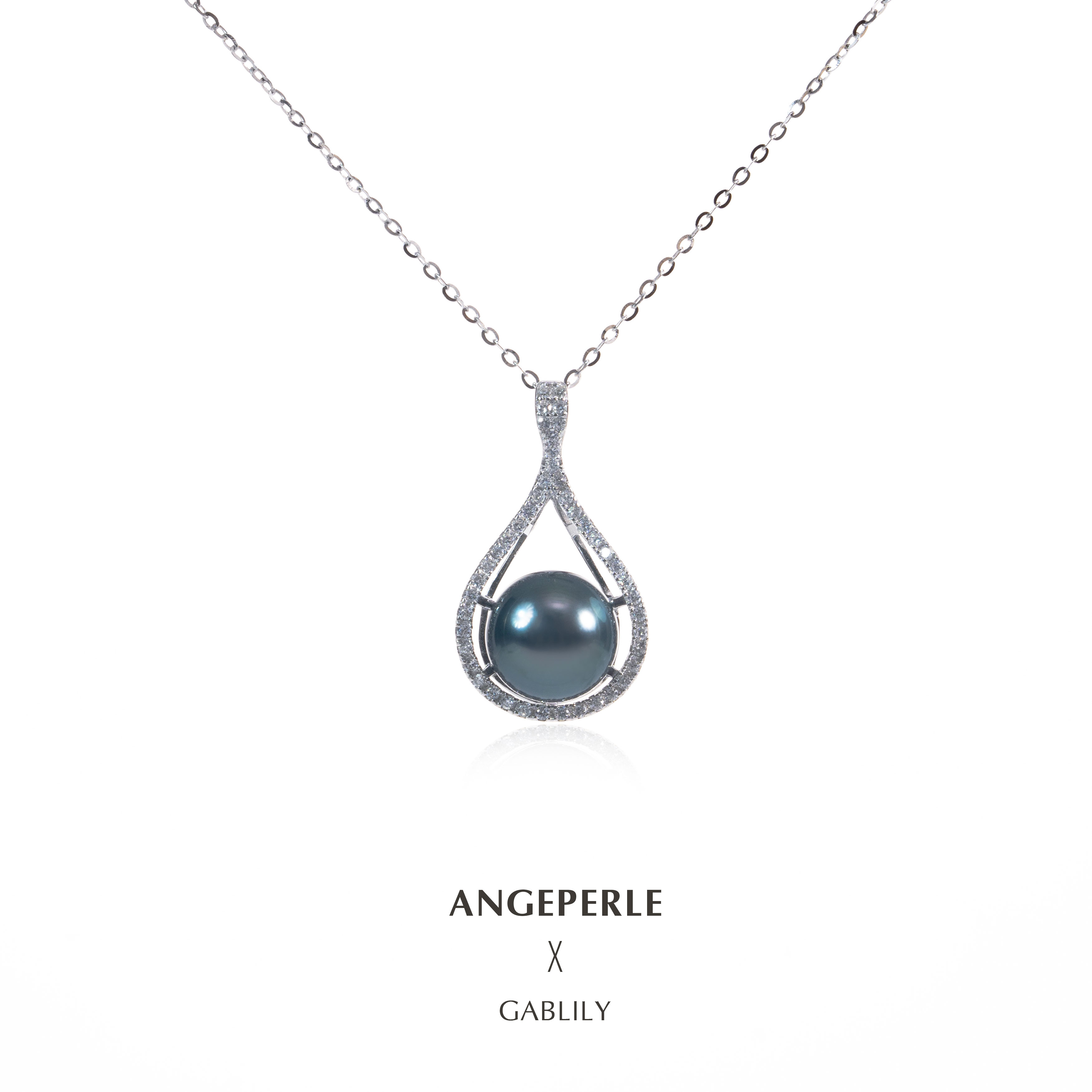 天使之泪 S925银海水珍珠大溪地财运袋吊坠 TSJCY736