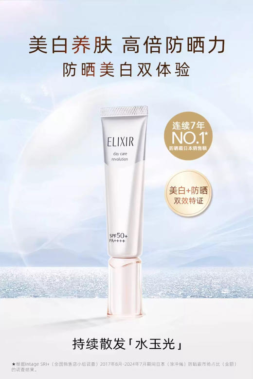 资生堂 怡丽丝尔防晒霜 金管保湿/银管亮白(35ml) 商品图2