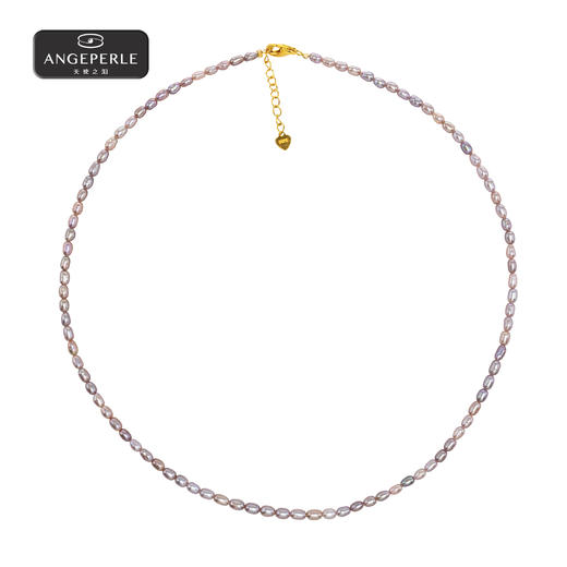 天使之泪 18K金钻石扣头淡水珍珠爱迪生项链吊坠两件套 TSGY192 商品图2