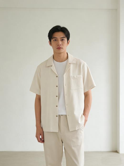 G2000男装SS26商场新款【棉混纺针织】休闲衬衫61130914 商品图0