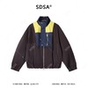 SDSA男装2026新款高贵轻奢美式简约撞色拼接立领夹克外套百搭宽松 商品缩略图0
