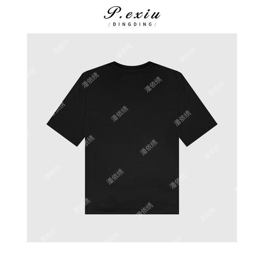 03-2潘依绣丁丁宠粉法式优雅蕾丝拼接圆领短袖T恤Q3641 商品图1