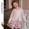 littletime甜美风粉色珍珠蝴蝶结针织开衫女童软糯披肩毛衣外套 商品缩略图0