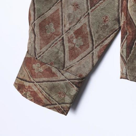 SDSA男装2026新款高贵轻奢美式复古撞色菱形设计长袖衬衫百搭简约 商品图3