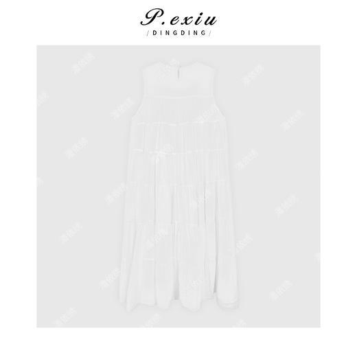 03-2潘依绣丁丁宠粉100%棉重工气质无袖蛋糕连衣裙 GH054 商品图1