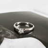 周大生AU750白金经典简约六爪款0.151克拉钻石戒指 11号（戒圈可改）110226TJ05 商品缩略图4
