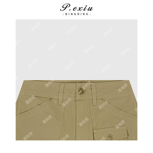 03-2潘依绣丁丁宠粉复古口袋工装休闲短裤Q18731 商品图2