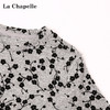 天猫同步【私藏尖货！】拉夏贝尔/La Chapelle复古文艺植绒碎花设计长袖T恤柔软圆领百搭长袖打底衫 商品缩略图2