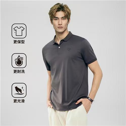 佐丹奴男装26年新款全棉液氨短袖POLO衫01016291 商品图5