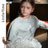littletime法式甜美风白色蕾丝绣花罩衫女夏长袖显瘦蛋糕T恤 商品缩略图2