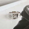 【天然正品】AU750白金时尚经典款0.118克拉钻石戒指16号（戒圈可改）280226NJM07 商品缩略图4
