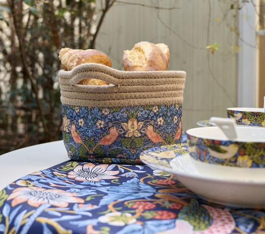 MorrisArt草莓小偷精致绵绳收纳筐 软糯绵绳精致耐用 百搭高级感 家中收纳刚需！  商品图5