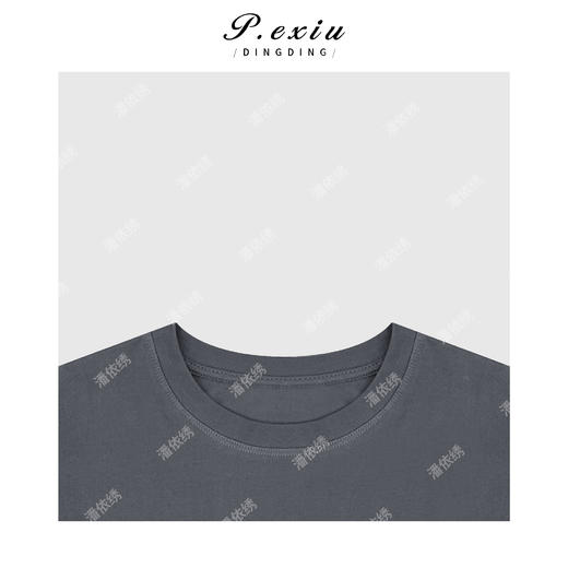 03-2潘依绣丁丁宠粉夏季百搭字母绣花短袖T恤Q38000 商品图2