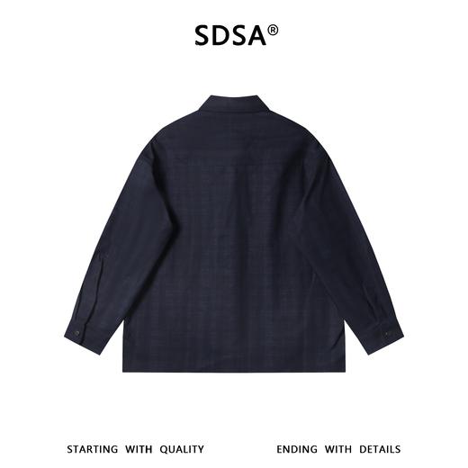 SDSA男装2026新款高贵轻奢美式复古衬衫夹克外套百搭宽松格纹上衣 商品图4