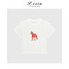 03-2潘依绣丁丁宠粉【快乐小马】简约百搭小马印花圆领短袖上衣Q9947 商品缩略图0