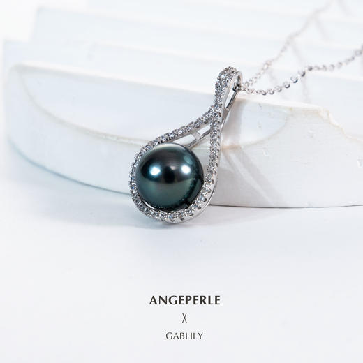 天使之泪 S925银海水珍珠大溪地财运袋吊坠 TSJCY736 商品图2