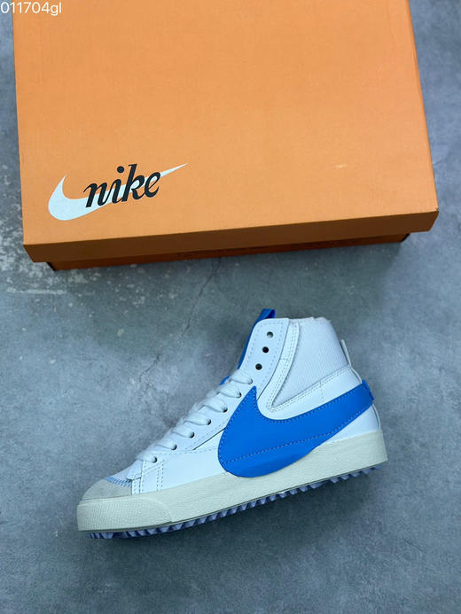 春季特惠💰290 Nike Blazer Mid '77 jumbo "university blue" 解构设计 中帮 板鞋 男女同款 经典百搭中帮开拓者休闲运动板鞋 商品图2