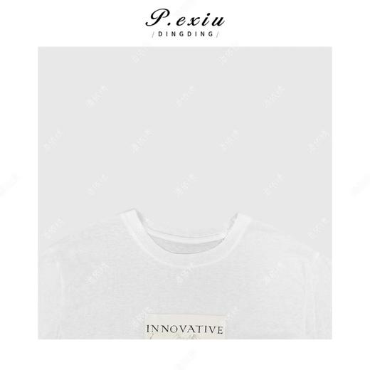 03-2潘依绣丁丁宠粉复古文艺印花图案短袖圆领T恤Q4881 商品图2