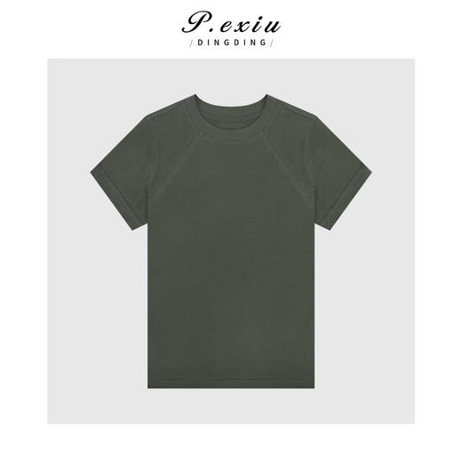 03-2潘依绣丁丁宠粉 纯色修身圆领短袖T恤Q19321 商品图0