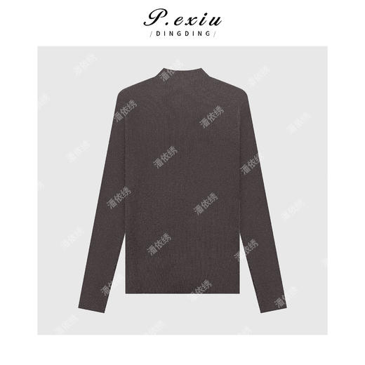 03-2潘依绣丁丁宠粉羊毛气质修身显瘦披肩圆领长袖针织上衣ZZ1053 商品图2