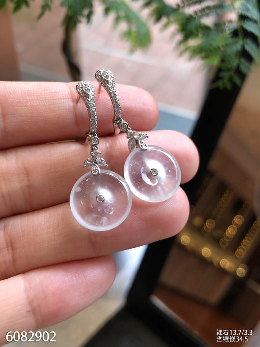 6082902，平安扣耳坠。具体价格微信咨询 商品图0