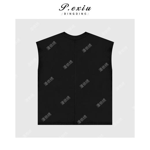 03-2潘依绣丁丁宠粉简约百搭印花宽松圆领无袖T恤Q6941 商品图1