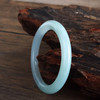 【天然正品】A货翡翠天然细腻无纹裂糯化种浅青色55.5号圆条翡翠手镯140226NJT28 商品缩略图5