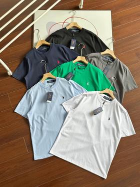 拉夫劳伦【情侣款】纯棉T恤！！ 现货6色齐发任你选，经典刺绣小马圆领衫，你怎能不爱！