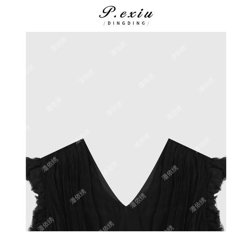 03-2潘依绣丁丁宠粉法式前后V领小飞袖背心Q38999 商品图2