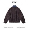 SDSA男装2026新款高贵轻奢美式简约撞色拼接立领夹克外套百搭宽松 商品缩略图4