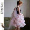 高级定制手工花朵儿童礼服女童公主纱裙蓬蓬裙演出服 商品缩略图3