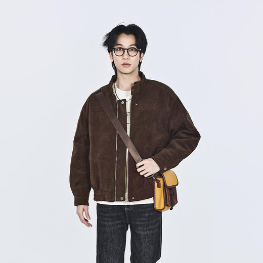 【新品上新】HX 冬季立领茄克衫宽松版型手感舒适S105544119102 商品图2