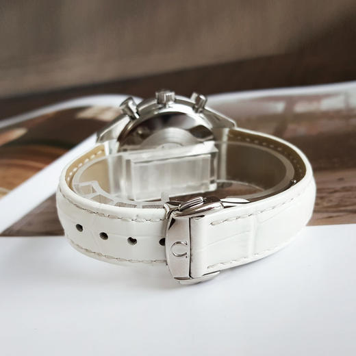 【95新】OMEGA 欧米茄3815.70.36自动机械机芯计时37MM（女款）超霸系列精钢；镶嵌钻石表圈280226NJT33 商品图5