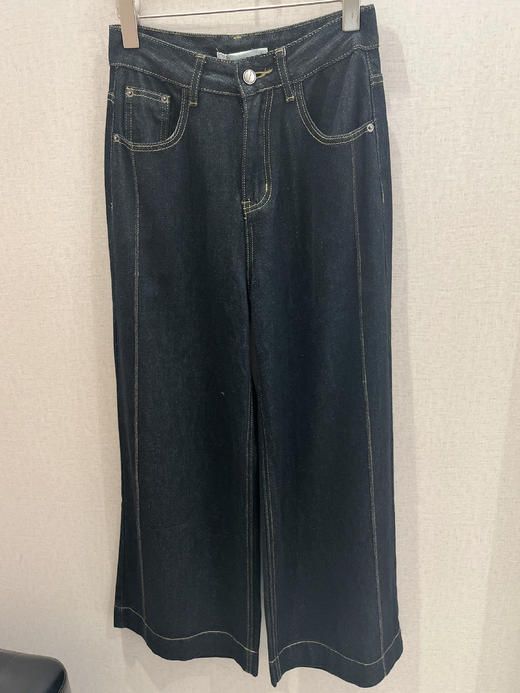 NC一粒扣原色牛仔阔腿裤50925秋季012263033053 商品图0