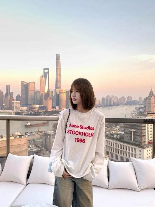 AC新款情侣款植绒长袖T恤 商品图2