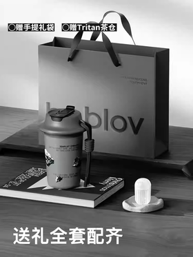 bablov保温杯男女生咖啡杯陶瓷内胆水杯男士款便携高颜值送礼物