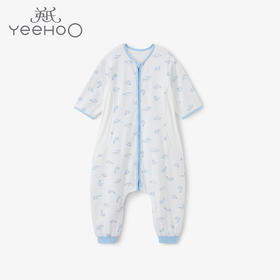 英氏儿童分腿睡袋宝定轻薄速干透气拉链睡袋防踢被YESFJ21005A01