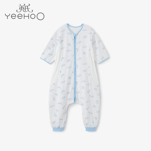 英氏儿童分腿睡袋宝定轻薄速干透气拉链睡袋防踢被YESFJ21005A01 商品图0