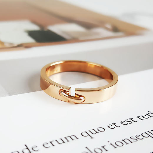 【95新】CHAUMET尚美Liens Evidence 系列玫瑰金宽版无钻缘系·一生戒指62号、宽度3.8mm中性款020326NJS42 商品图3