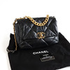【95新】CHANEL香奈儿19Bag系列AS1160 B03930 94305小号黑金19bag链条包单肩包女士050326NJT14 商品缩略图2