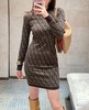 女款修身提花针织连衣裙zo011 商品缩略图2
