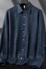 【DG】大依优型大码男装春季长袖翻领衬衫亚麻商务休闲舒适上衣T恤 商品缩略图5