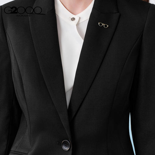 G2000女装SS26商场新款[配襟针/多面弹/三防/可机洗】䀍通勤西装61211083 商品图4