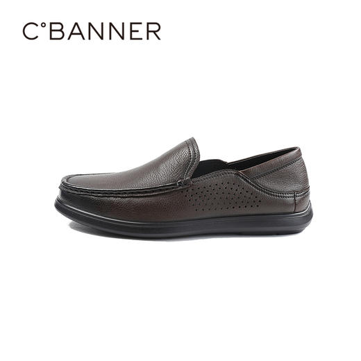 千百度2026春季男鞋手感细腻纹理清晰柔感鞋A26115151 商品图1