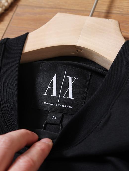 阿玛尼礼盒春夏男士纯棉宽松刺绣圆领薄T恤上衣内搭 MD 341729 商品图7