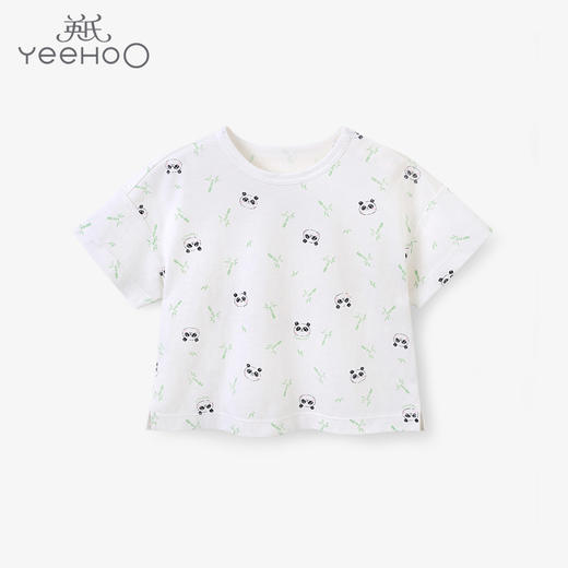 英氏儿童T恤宝宝圆领短袖套衣YLTBJ22001A 商品图0