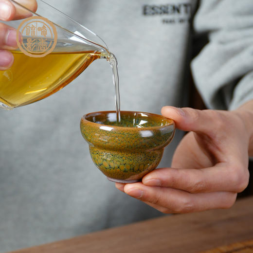 隐毫茶盏/福禄杯/传统柴烧工艺陶瓷建盏个人杯主人杯品茗杯 商品图2